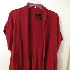 Red short sleeve sweater